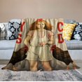 thumbnail image 2 of JEUXUS Cute Chicken Blanket Just A Girl Who Loves Chickens Blankets Super Soft Flannel Throw Blankets Bedding Decor Gifts for Kids Boys Girls Toddler Adults, 2 of 6