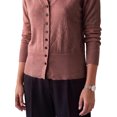 thumbnail image 5 of INSPIRE CHIC Womens Knit Cardigan Sweaters Long Sleeve V Neck Dressy Casual Office Tops Small Dusty Rose, 5 of 6