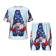 thumbnail image 1 of Fotbe Cute Gnomes in USA1 Pijama Estampada de 2 Piezas para Niños – Ropa de Dormir de Manga Corta Cómoda para Niños y Niñas, Camiseta y Shorts de Algodón-4X-Large, 1 of 6