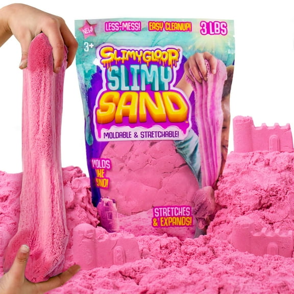 SLIMYSAND by Horizon Group USA, 3 Lbs of Stretchable, Expandable, Moldable Cloud Slime, Non Stick