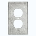 thumbnail image 3 of Metal Light Switch Plate Outlet Cover (Image of Marble Gray MAR034), 3 of 24