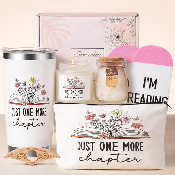 Book Lovers Gifts for Women-6 PCS Christmas Bookish Gifts for Readers Book Club Bookworm Teacher Bookaholic Librarian Reading Birthday Valentines Mothers Day