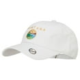thumbnail image 2 of Montana State Flag Map Embroidered Unstructured Washed Cap - White OSFM, 2 of 5