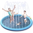 thumbnail image 1 of Water Jet Mat, 170Cm Pvc Water Spray Mat, Non-Slip Splash Pad, Outdoor Water Play for Children In Garden, Summer, 1 of 5