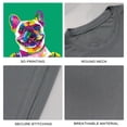 thumbnail image 4 of Coolnut Men's T Shirt Odor Protection Short, Cartoon Dog Mens Short Sleeve Tees, Grey Crew-Neck Casual Tee Shirts, L, 4 of 6