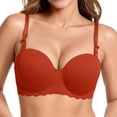 thumbnail image 2 of ZZwxWA Bras for Women Soft Support Adjustable Spaghetti Strap Seamless Bralette Full-Coverage Push Up Comfort Everyday Bra, 2 of 5