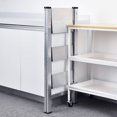 thumbnail image 4 of Step Ladder Aluminium Folding Ladder with Wide Steps Portable Slim Step Stool Household Ladder Stepladder with Multi-Function Silver, 4 of 7