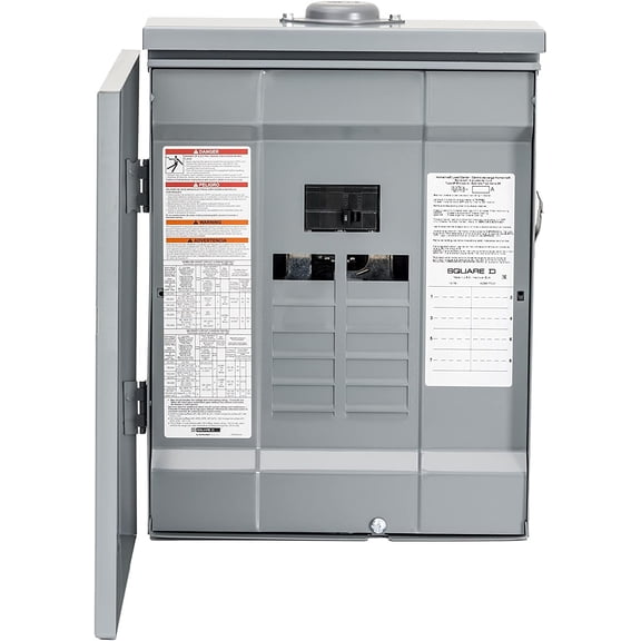 Square D Homeline 100A, Main Breaker Circuit Breaker Panel