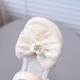 thumbnail image 4 of Ymyiu Toddler Girl Sandals Girl's Dress Flat Sandals Sparkly Rhinestone Summer Open Toe Teens Slides Size 11.5 (White,Little Kids 11.5), 4 of 9