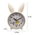 thumbnail image 3 of Kugisaki Analog Alarm Clock with Nightlight Unique Cute Shape Modern Electronic Clock for Bedroom Home，Ideal Gift, 3 of 6