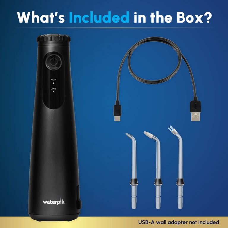 Waterpik Cordless Plus 5000 Water Flosser with 2 Settings, 3 Tips