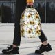 thumbnail image 2 of Easygdp Sunflowers Leaves And Birds Mochila Ligera de 15 Pulgadas para Estudiantes, Mochila Cómoda para la Escuela y Viajes, Correas Ajustables, 2 of 6