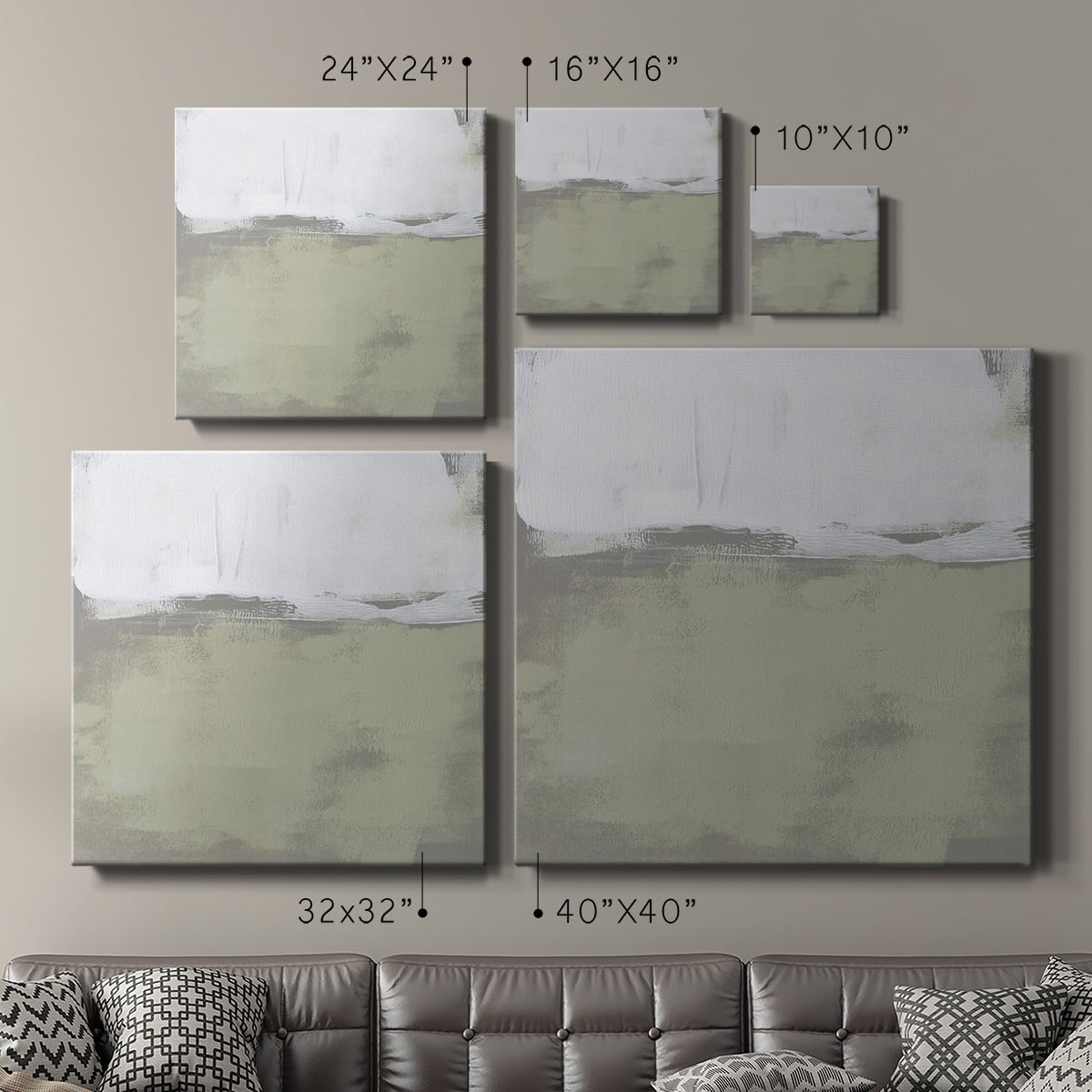 Wexford Home The Subtlest Horizon II-Premium Gallery Wrapped Canvas, 24" x 24" - Ready to Hang