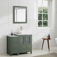 thumbnail image 3 of Vanity Art 36" Single Sink Freestanding Bathroom Vanity Set with Engineered Marble Top and Mirror, 3 of 8