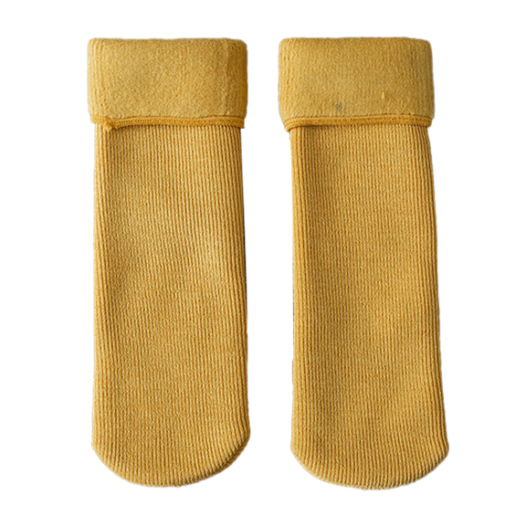 Toddler Soccer Socks Boys Girls Knee High Striped Tube Socks Kids School Uniform Dress Socks Athletic Long Socks - Mango yellow