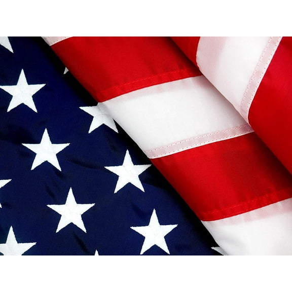 FRF American Flag 2x3 ft: Longest Lasting US Flag, Made From Nylon, Embroidered Stars,Sewn Stripes, Brass Grommets, UV Protection Perfect for Outdoors! USA Flag