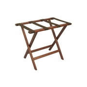 Wooden Mallet Deluxe Straight Leg Luggage Rack-Color:Brown,Finish:Mahogany