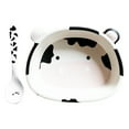 thumbnail image 4 of FRCOLOR Adorable Cow Shaped Dessert Bowl with Spoon for Home Use Made of Synthetic Material Multi Color 6.3 Inches, 4 of 8