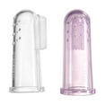 thumbnail image 3 of Brilliant Baby Finger Toothbrush - Soft Silicone Gum Care & Teether for Infant, Pink/Clear 2 Count, 3 of 9