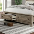 thumbnail image 6 of Furniture of America Frigga 2pc Gray Solid Wood Bedroom Set - Queen + Dresser, 6 of 8