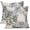 Blue Dahlia, variant on 18"x18" Blue Dahlia Cotton Throw Decorative Pillow Cover, Hidden Zip (2 Count)