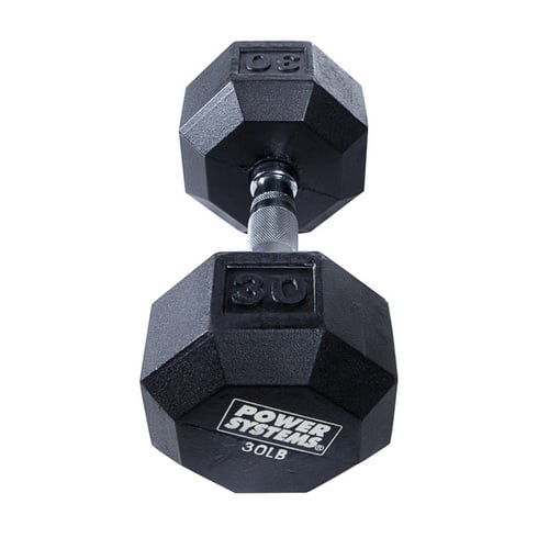 Power Systems Rubber Octagonal Dumbbell 40 lb., 61540