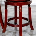 thumbnail image 4 of Cfowner 24" Counter Stool, Cherry Finish, Bone Leather Seat, 4 of 4
