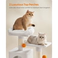 thumbnail image 3 of Árbol para Gatos Feandrea Torre de Peluche 155 cm con 5 Rascadores, 3 of 8