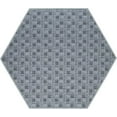 thumbnail image 2 of Furnish My Place Abstract Indoor/Outdoor Commercial Grey Color Rug, Pet-Friendly, Baby Nursery Mat, Home Décor Rug for Living Room, Playroom, Made in USA, 2' Hexagon - Set of 3, 2 of 5