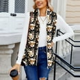 thumbnail image 6 of Wutalume Women's Christmas Printed Fashionable And Warm Fleece Cardigan Vest, Cozy and Festive Layering Piece for Holiday Outfits and Cold Days,Camel XL, 6 of 6