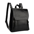 thumbnail image 1 of DEBGFS Sac à Main en Cuir pour Femmes, Souple, Mode Rétro, Sac à Dos de Collège, Noir, 1 of 3