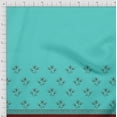 thumbnail image 3 of Soimoi Modal Satin Fabric Artistic Leaves & Flower Panel Printed Craft Fabric by The Yard 42 Inch Wide, 3 of 3