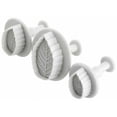 thumbnail image 2 of Jinsinto 3 Piece Leaf Cake Mold Sugar Cake Decorative Printing Die Cutting Mold, 2 of 5