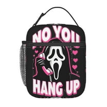Scream Ghostface Lunch Bags Portable Insulated Lunch Box Organizer Lunch Tote Bag Cooler Bag For Adults