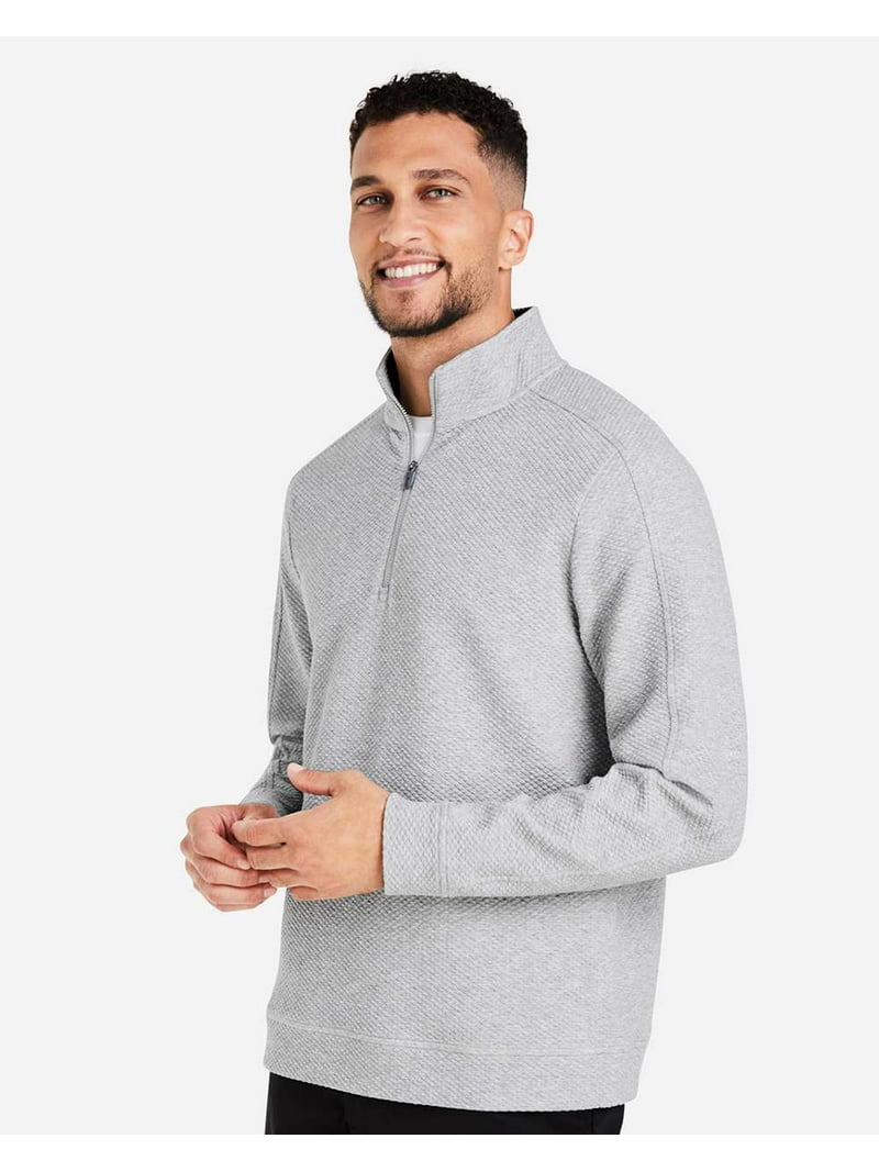 North End NE725 Men's Spirit Textured Quarter-Zip Pullover