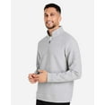 thumbnail image 2 of North End NE725 Men's Spirit Textured Quarter-Zip Pullover-PLATINUM HEATHER-4XL, 2 of 6