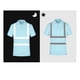 thumbnail image 4 of Camisas de Manga Corta de los Hombres Color Sólido Reflectante Ligero Transpirable Botón de la Camisa de Solapa Fácil, Girar Abajo Cuello Superior, 4 of 4