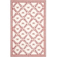 thumbnail image 2 of Safavieh Chelsea Lara Bordered Wool Area Rug, Ivory/Rose, 5'3" x 8'3", 2 of 9