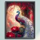 thumbnail image 3 of Hilo de bordar de algodón completo, 11CT, estampado de flor de pavo real, punto de cruz, 40x50cm, 3 of 9