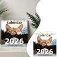 thumbnail image 2 of 2026 Calendar - 2026 Cute Cat Wall Calendar , 2026 Wall Calendar from January to December, Funny Calendar with Premium Paper, 7.9" x 7.9" Warm Gifts, 2 of 8