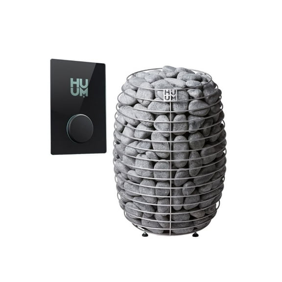 HUUM Hive 15kW Series Sauna Heater with UKU Wifi Glass Control Bundles (Sauna Stones Included)