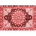 thumbnail image 1 of Ahgly Company Machine Washable Indoor Rectangle Geometric Red Traditional Area Rugs, 7' x 9', 1 of 1