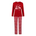 thumbnail image 1 of Pijamas navideños para la familia, pijamas navideños familiares Conjuntos a juego Monos Pijamas navideños a juego para la familia Pijamas de manga larga Conjunto de papá de dos piezas Fridja  hfkajh99873, 1 of 9