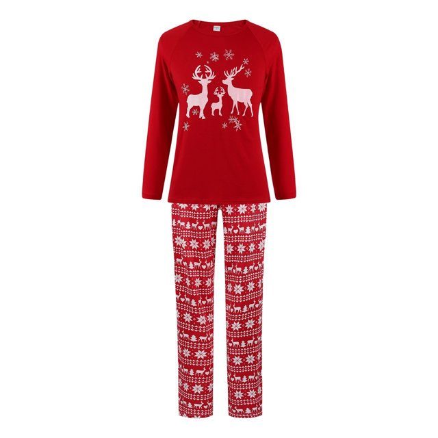 Pijamas navideños para la familia, pijamas navideños familiares Conjuntos a juego Monos Pijamas navideños a juego para la familia Pijamas de manga larga Conjunto de papá de dos piezas Fridja hfkajh99873