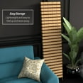 thumbnail image 5 of Oriental Furniture 6 ft. Tall Two Tone Natural Fiber Room Divider - 3 Panel, 5 of 7