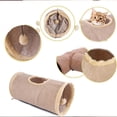 thumbnail image 4 of Juguete para gatos con forma de tubo de conejo, túnel de agilidad para gatos, túnel de juego plegable hecho de gamuza para todos los gatos y animales pequeños., 4 of 6