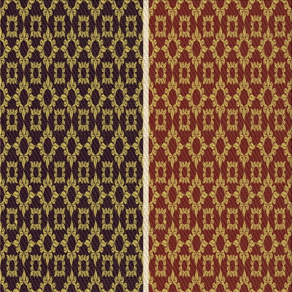Ahgly Company Machine Washable Indoor Square Transitional Deep Red Area Rugs, 4' Square