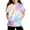 Purple, variant on Lumtrix Girls Summer T Shirts Kids Casual Crewneck Short Sleeve Tie Dye Loose Fit Tee Tops with Pocket 3-14 Years Light Purple 110
