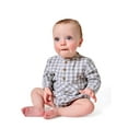 thumbnail image 4 of Modern Moments by Gerber Baby Boy Henley Dumpling Romper with Kanga Pocket, Sizes 0/3 Months - 24 Months, 4 of 10