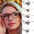 thumbnail image 1 of Gafas de sol retro con forma de ojo de gato, montura de metal, nuevas, con espejo plano, fotocromáticas, antiluz azul, para fotografía callejera, para mujer, con ojos de moda, 1 of 5